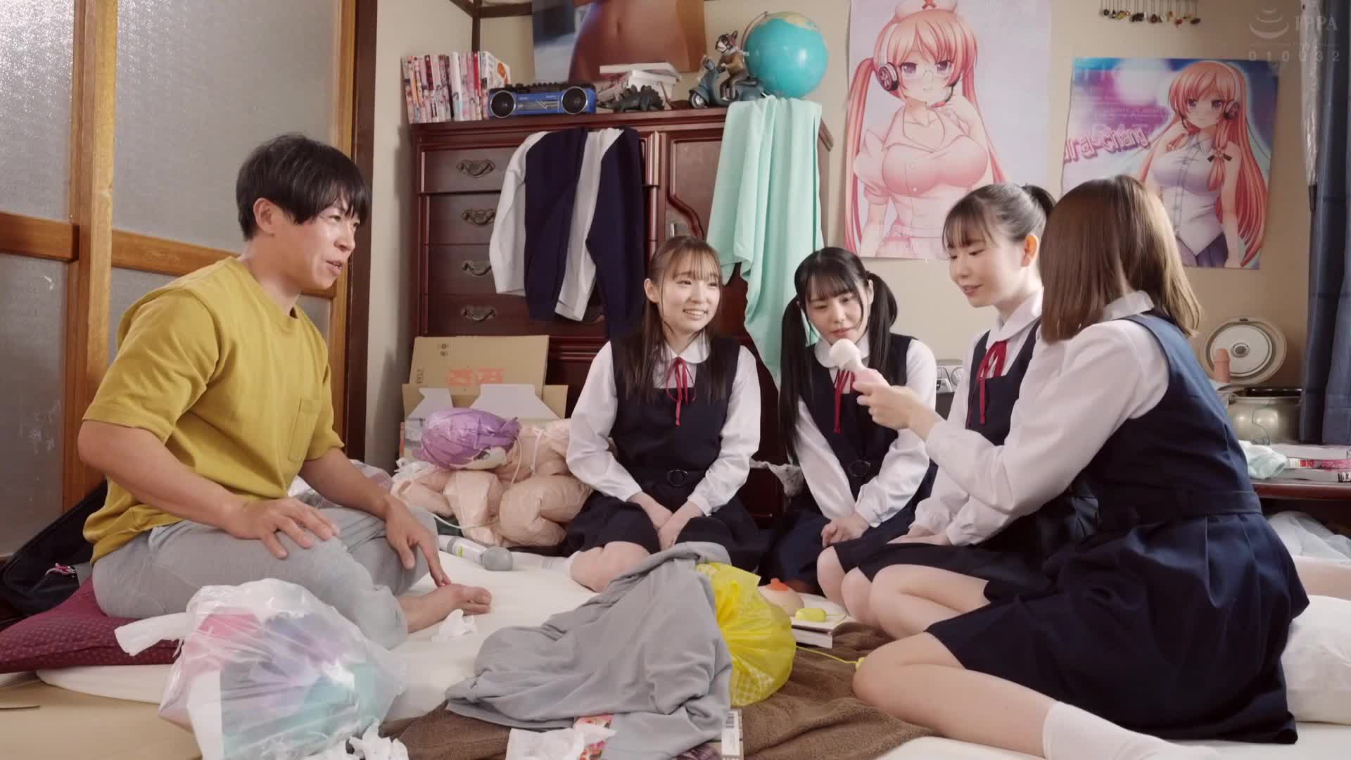 这个房间，感觉下面有点痒痒的...。对于我的尴尬肮脏房间感到兴奋的邻居女孩和她的朋友，进行了连锁式内射！ 2 - AV大平台-中文字幕,成人影片,AV,国产,线上看